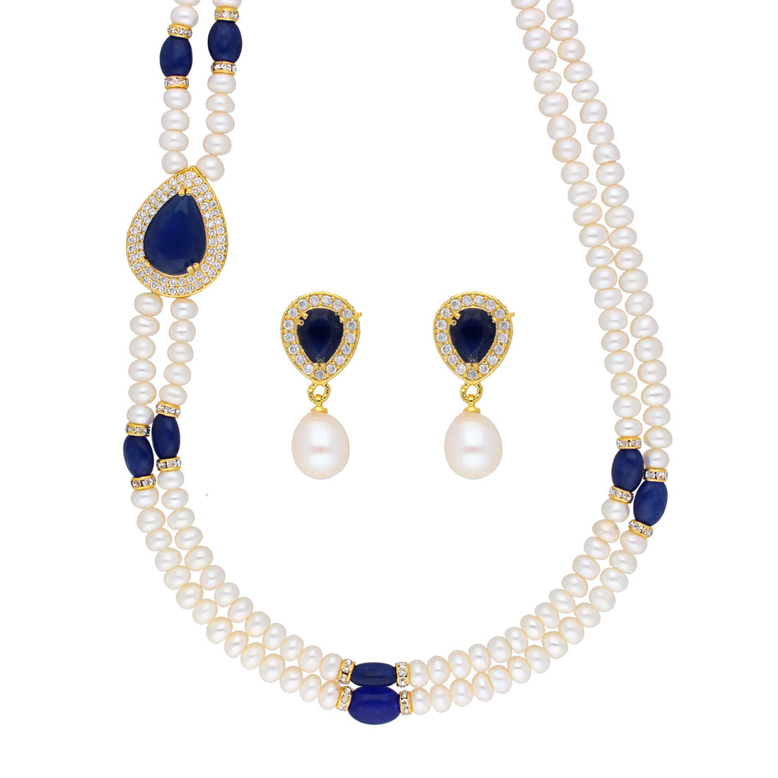J Pearls Celebrated 2 String Necklace Set - Real Pearl Jewelry | Grocsy