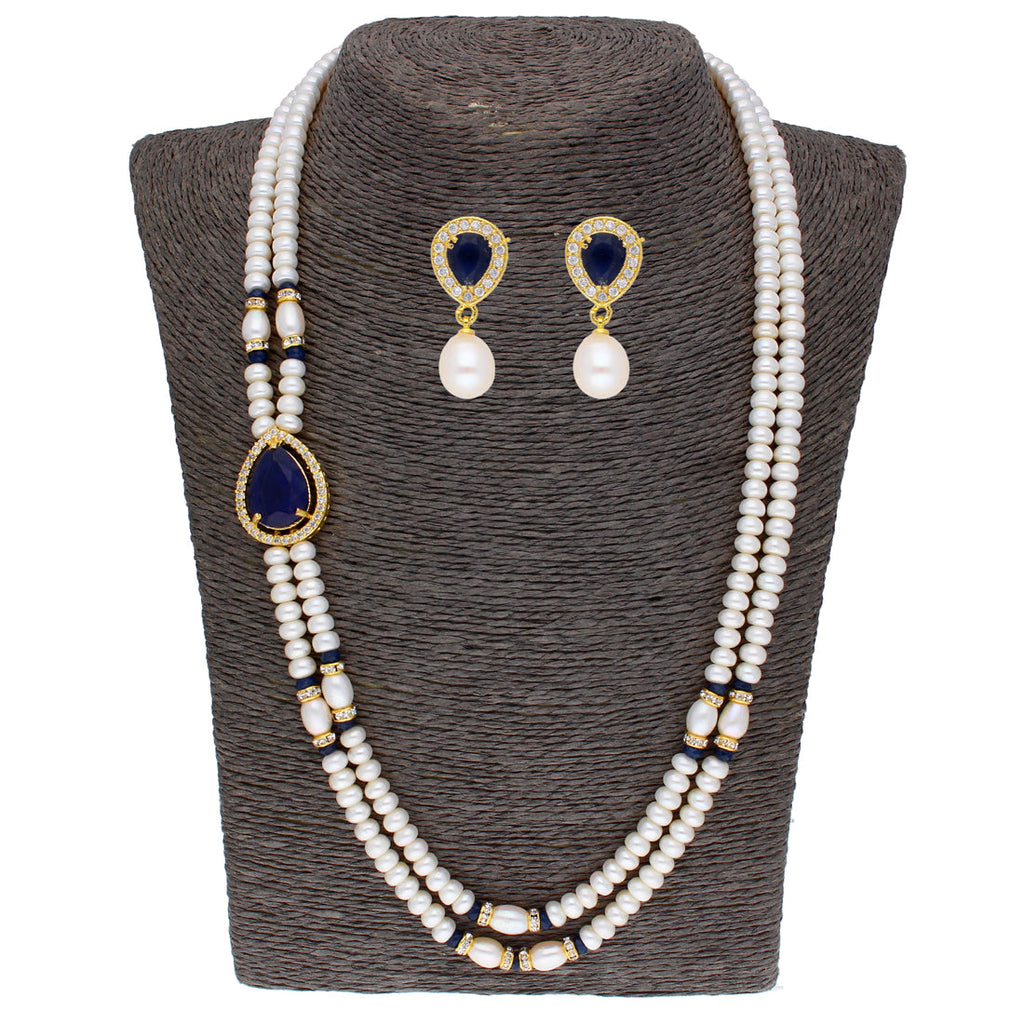 J Pearls Celebrated 2 String Necklace Set - Real Pearl Jewelry | Grocsy