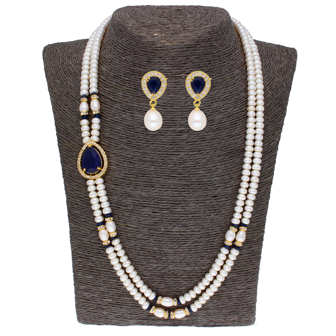 J Pearls Celebrated 2 String Necklace Set - Real Pearl Jewelry | Grocsy