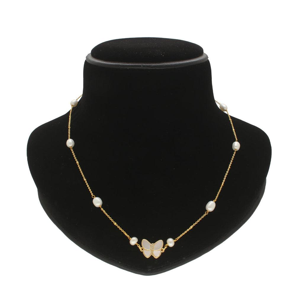 J Pearls ButterFly Pearl Pendant Set | Grocsy