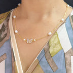 J Pearls ButterFly Pearl Pendant Set | Grocsy
