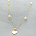 J Pearls Heart Pearl Pendant Set | Grocsy