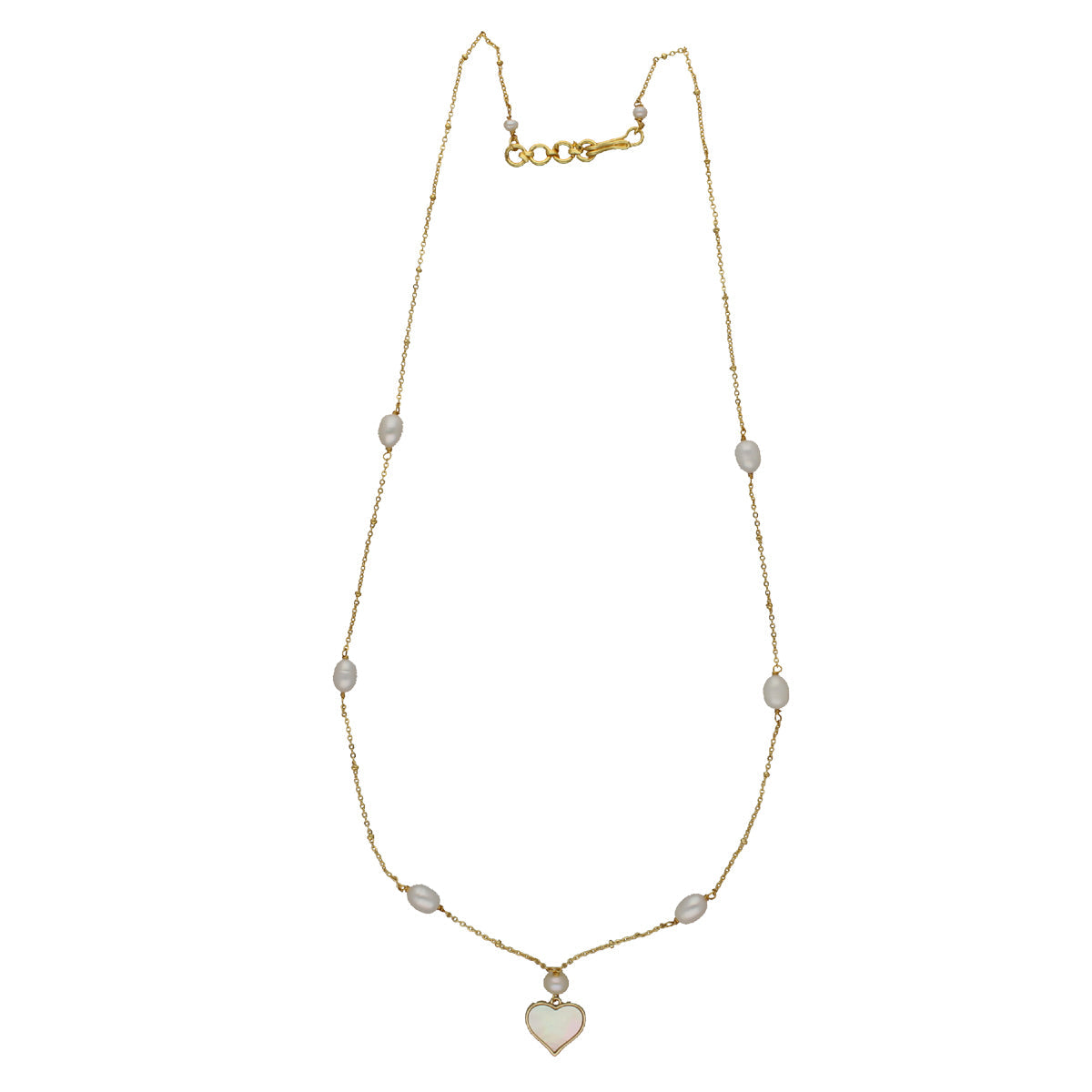 J Pearls Heart Pearl Pendant Set | Grocsy