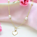 J Pearls Heart Pearl Pendant Set | Grocsy