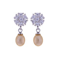 J Pearls Pink Pearls Drop Earrings - Real Pearl Jewelry | Grocsy