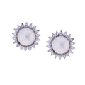 J Pearls Navya Earrings Studs - Real Pearl Jewelry | Grocsy
