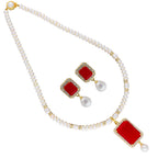 J Pearls Sara Pearl Pendant Set - Real Pearl Jewelry | Grocsy