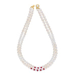 J Pearls 2 Line 5-6Mm Oval Pearl Set - Real Pearl Jewelry | Grocsy