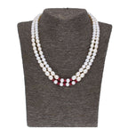 J Pearls 2 Line 5-6Mm Oval Pearl Set - Real Pearl Jewelry | Grocsy