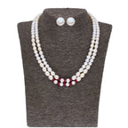 J Pearls 2 Line 5-6Mm Oval Pearl Set - Real Pearl Jewelry | Grocsy