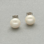 J Pearls Lavish 925 Sterling Silver Stud Earrings