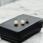 J Pearls Luxe 925 Silver Stud Earrings