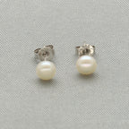 J Pearls Luxe 925 Silver Stud Earrings