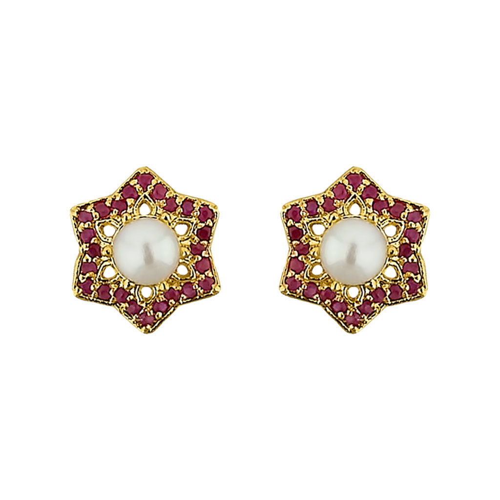J Pearls Stary Pearl Earrings - Real Pearl Jewelry | Grocsy