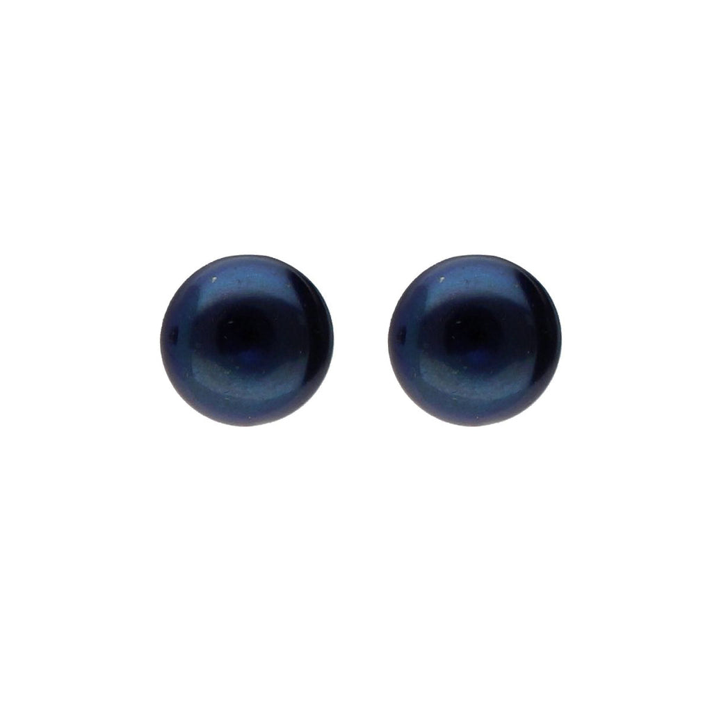 J Pearls 2 Line 5-6Mm Black Round Pearl Set - Real Pearl Jewelry