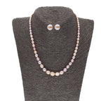 J Pearls Single Line Graded Pearl Set - Real Pearl Jewelry