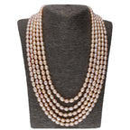 J Pearls 5 Line Oval Pearl Set - Real Pearl Jewelry