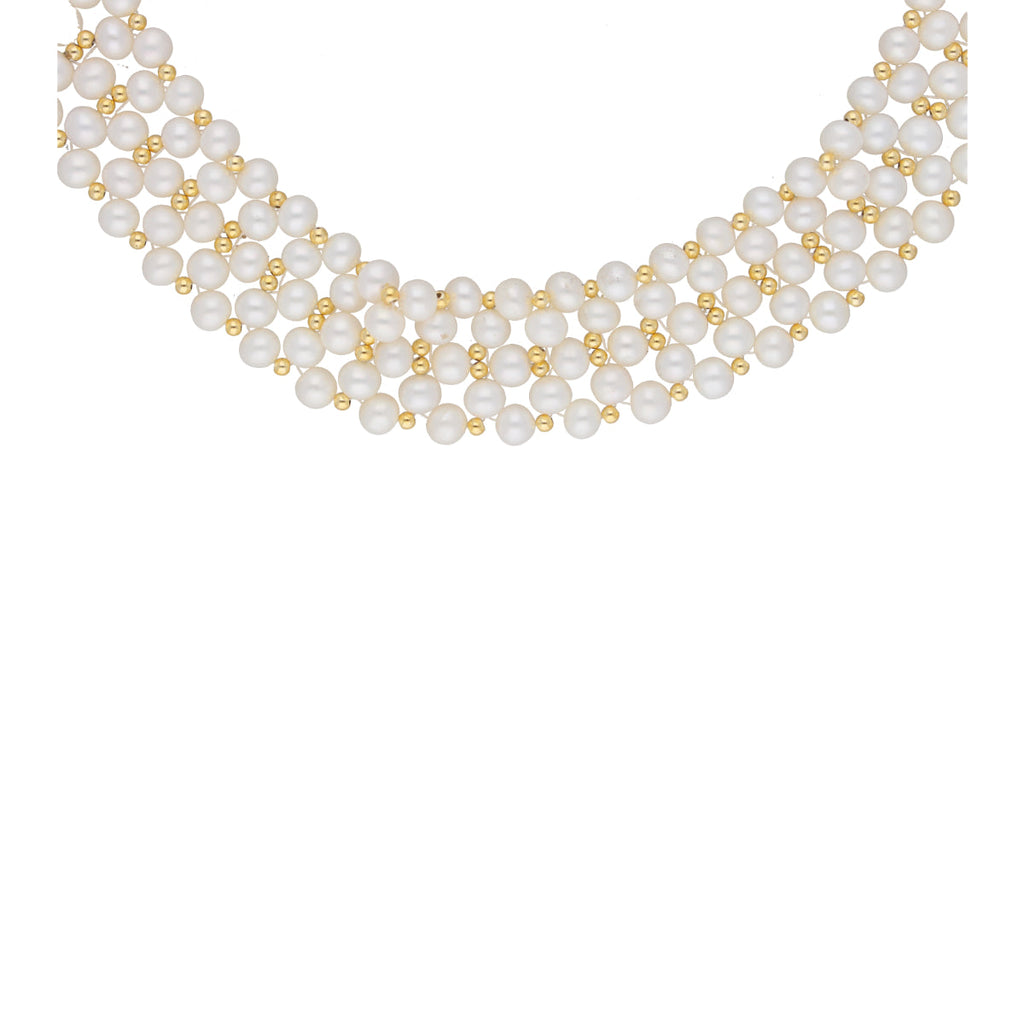J Pearls Daisy Pearl Choker - Real Pearl Jewelry | Grocsy