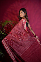 khanduapata Brown & Maroon Colour Body Design Cotton Saree For Women | Grocsy