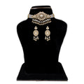 J Pearls Vansha 3 Lines Round Pearl Choker - Real Pearl Jewelry | Grocsy