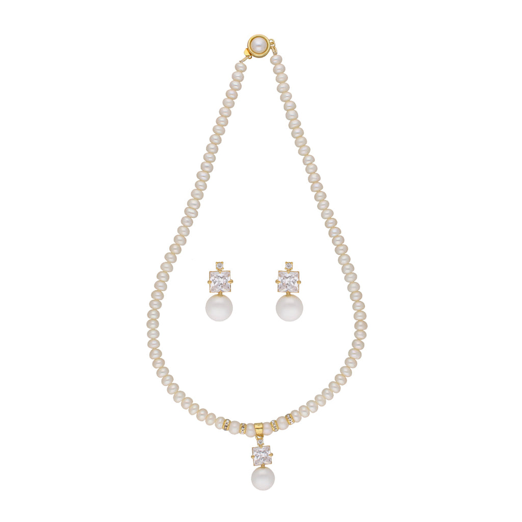 J Pearls Amazing Drop Pearl Set - Real Pearl Jewelry
