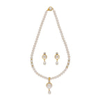 J Pearls Elegant Single Drop Pearl Set - Real Pearl Jewelry