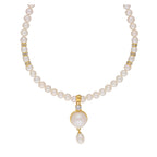 J Pearls Elegant Single Drop Pearl Set - Real Pearl Jewelry
