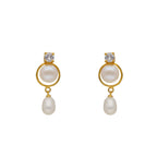 J Pearls Elegant Single Drop Pearl Set - Real Pearl Jewelry