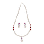 J Pearls Trendy Pearl Pendant Set - Real Pearl Jewelry | Grocsy
