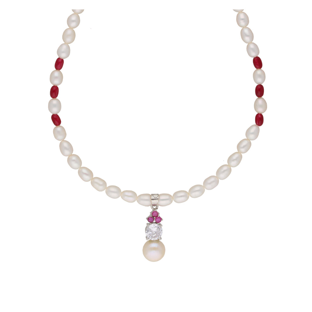 J Pearls Trendy Pearl Pendant Set - Real Pearl Jewelry | Grocsy
