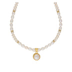 J Pearls Single String Fashionable Pearl Set - Real Pearl Jewelry