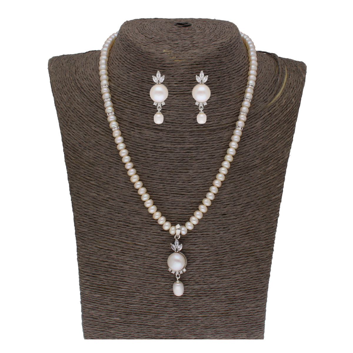 J Pearls Fashionable Pearl Pendant Set - Real Pearl Jewelry | Grocsy