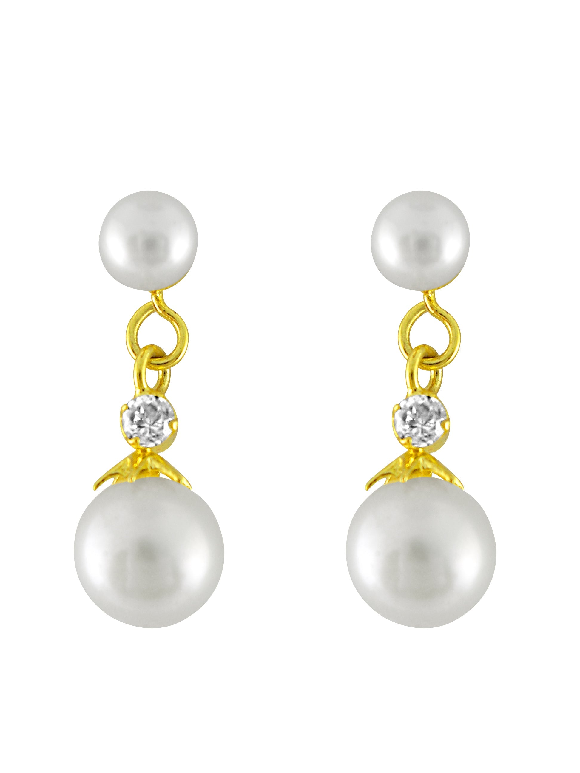 J Pearls White Beauty Pearl Earrings - Real Pearl Jewelry | Grocsy