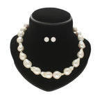 J Pearls Ehani 1 Line Baroque Pearl Necklaces | Grocsy