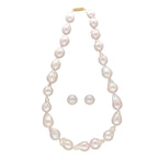 J Pearls Ehani 1 Line Baroque Pearl Necklaces | Grocsy