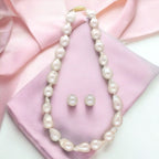 J Pearls Ehani 1 Line Baroque Pearl Necklaces | Grocsy