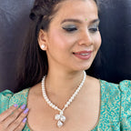 J Pearls Nisha 1 Line Round Pearl Necklaces | Grocsy