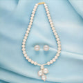 J Pearls Nisha 1 Line Round Pearl Necklaces | Grocsy