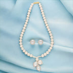 J Pearls Nisha 1 Line Round Pearl Necklaces | Grocsy