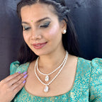 J Pearls Oeshi 2 Lines Oval Pearl Necklaces | Grocsy