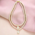 J Pearls Oeshi 2 Lines Oval Pearl Necklaces | Grocsy