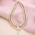 J Pearls Oeshi 2 Lines Oval Pearl Necklaces | Grocsy