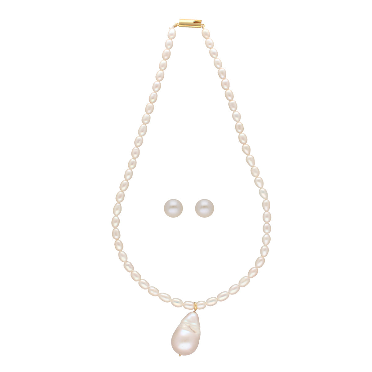 J Pearls Zora 1 Line Pearl Necklaces | Grocsy