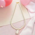 J Pearls Zora 1 Line Pearl Necklaces | Grocsy