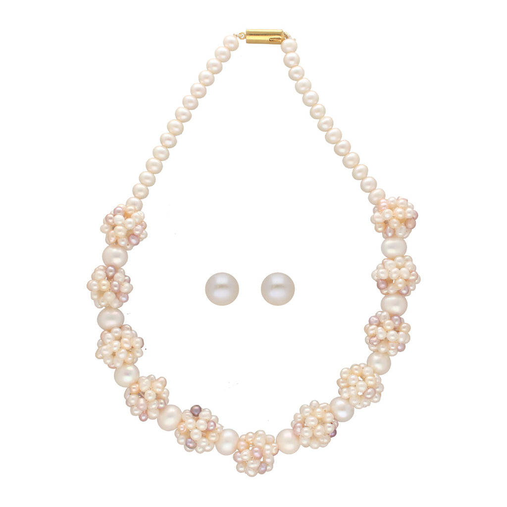 J Pearls Sarah 1 Line Pearl Necklaces | Grocsy