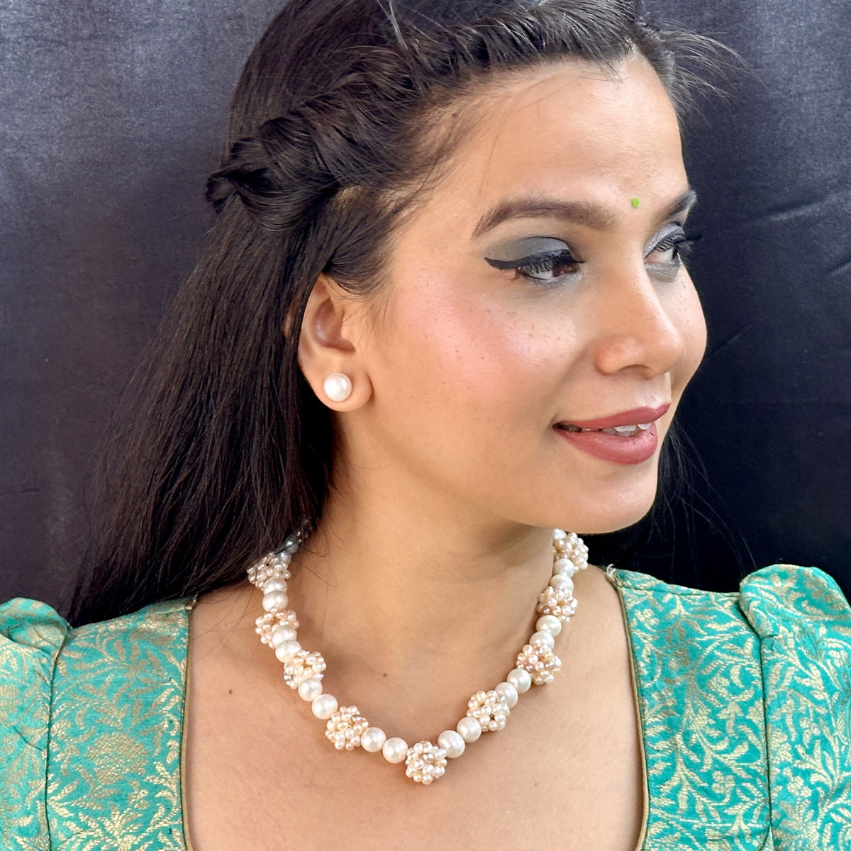 J Pearls Sarah 1 Line Pearl Necklaces | Grocsy