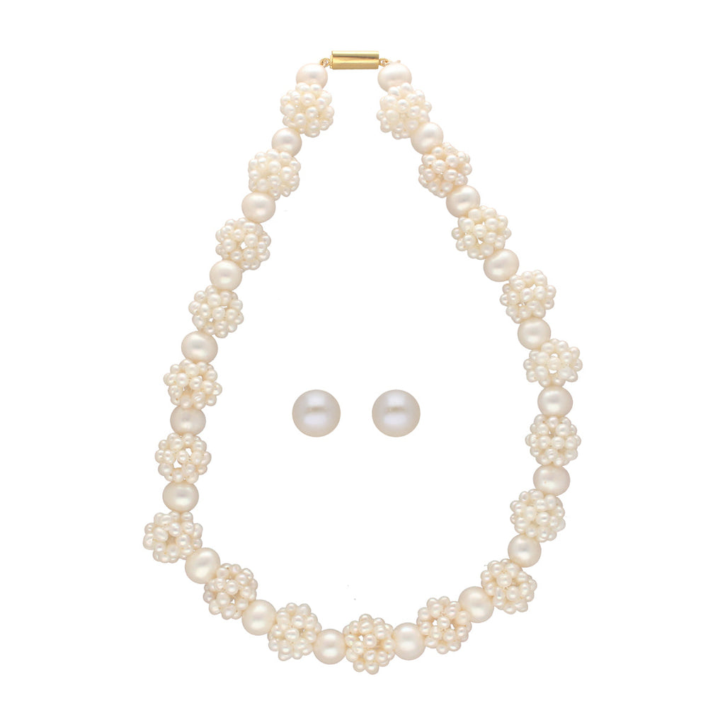 J Pearls Ihita 1 Line Pearl Necklaces | Grocsy