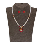 J Pearls Abdhija 1 Line Pearl Sets - Real Pearl Jewelry