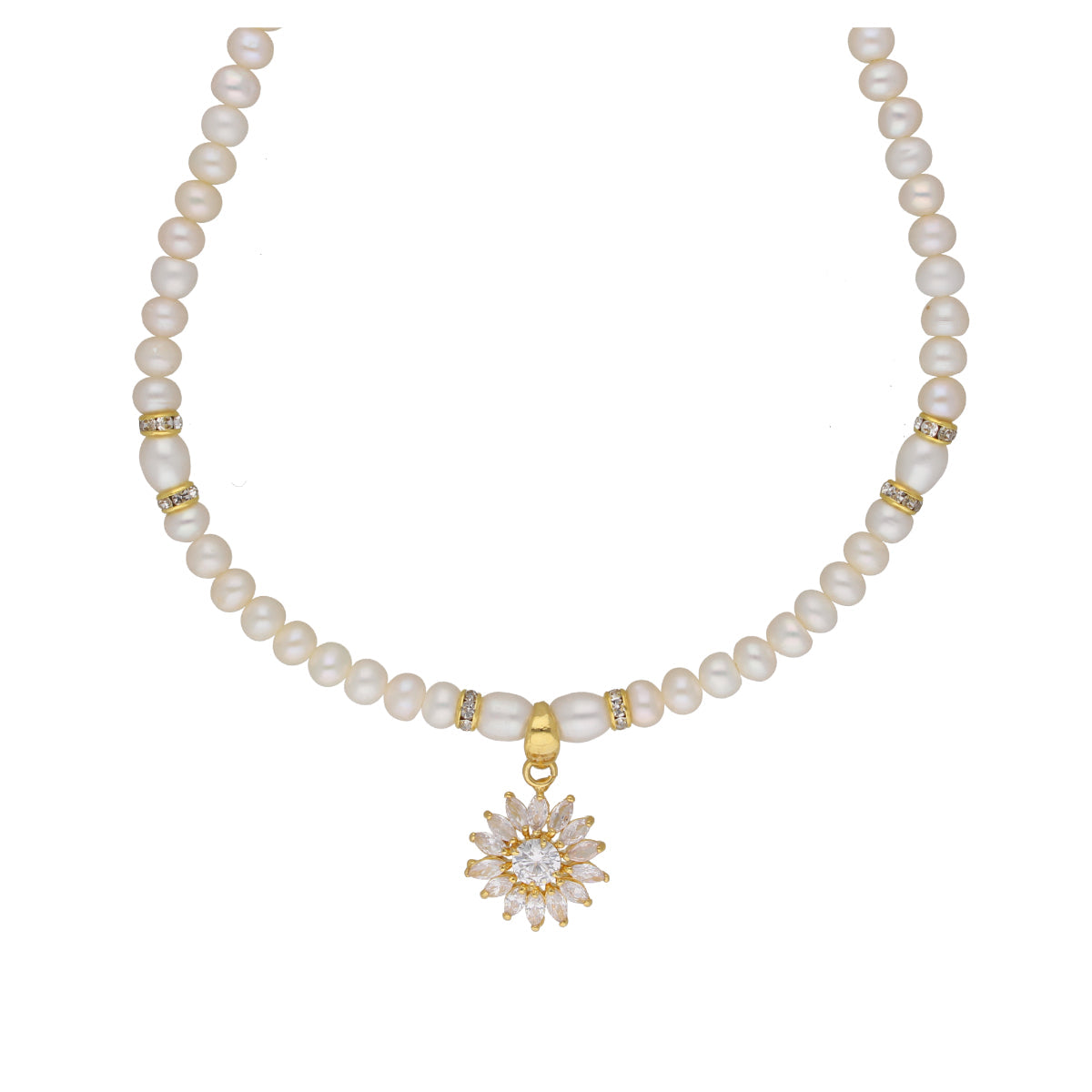 J Pearls Anahita 1 Line Pearl Sets - Real Pearl Jewelry | Grocsy