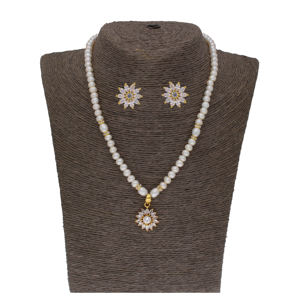 J Pearls Anahita 1 Line Pearl Sets - Real Pearl Jewelry | Grocsy
